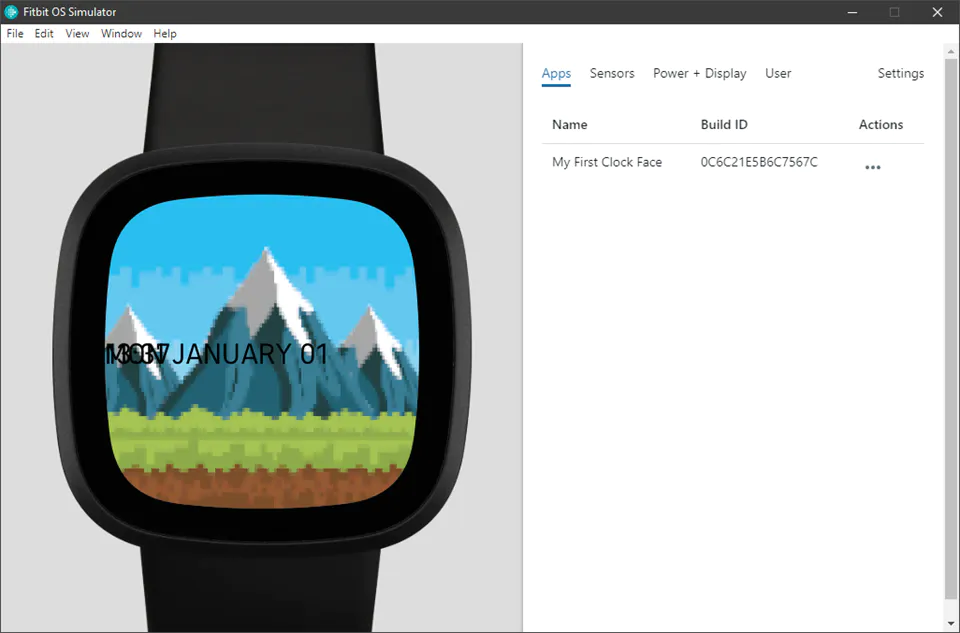 Getting started with Fitbit development - Part II: Creating a Clock Face, Fitbit OS Simulator, running the app on an actual device