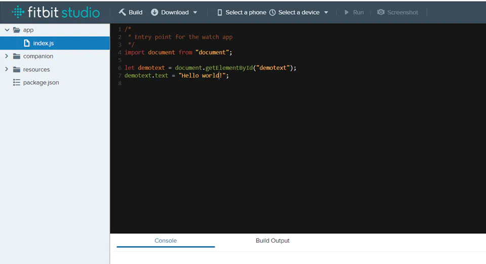 Getting started with Fitbit development - Part I: Sign Up, Fitbit Studio, CLI, Visual Studio Code, and Hello World